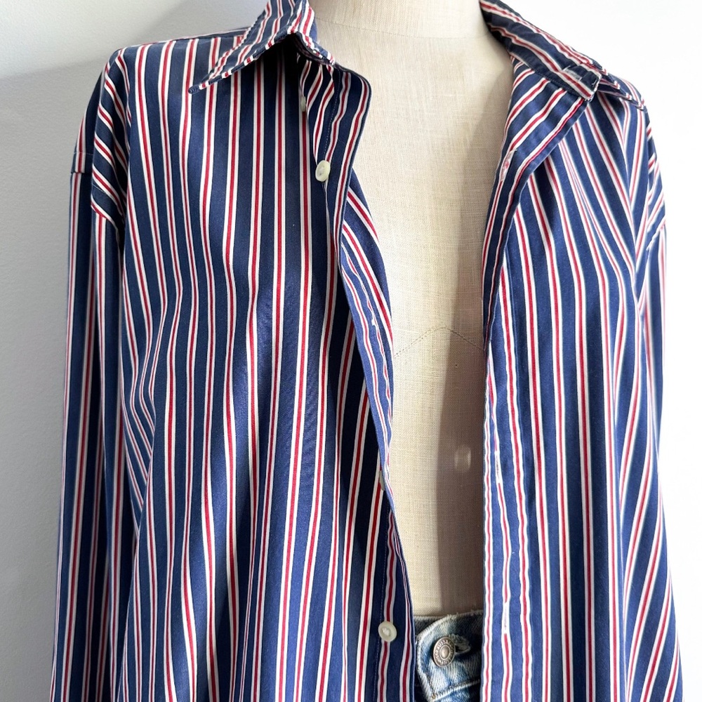 Vintage Ralph Lauren Striped Cotton Button Down